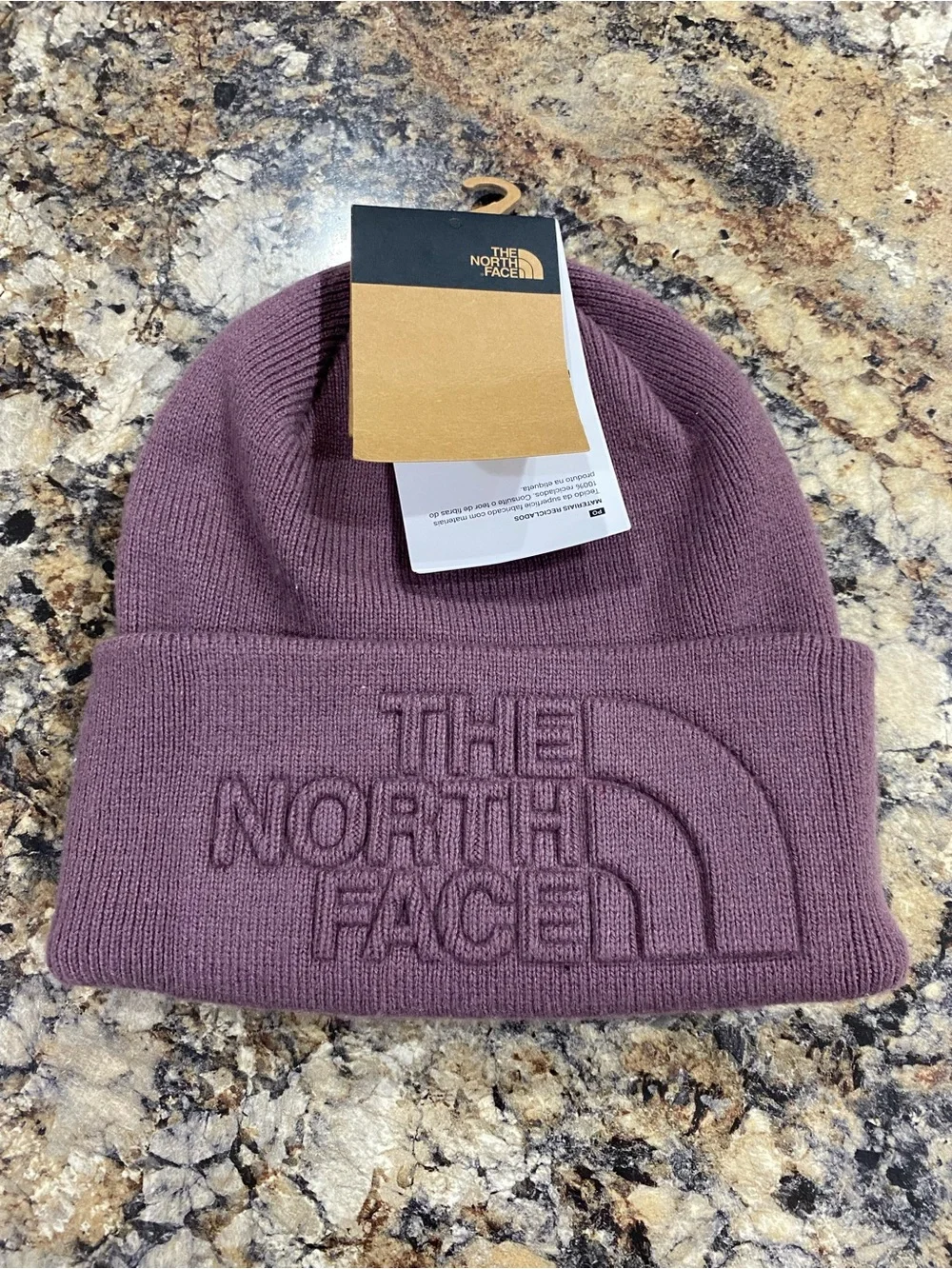 The North Face Urban Embossed Beanie Unisex Midnight Mauve New NWT Outdoor